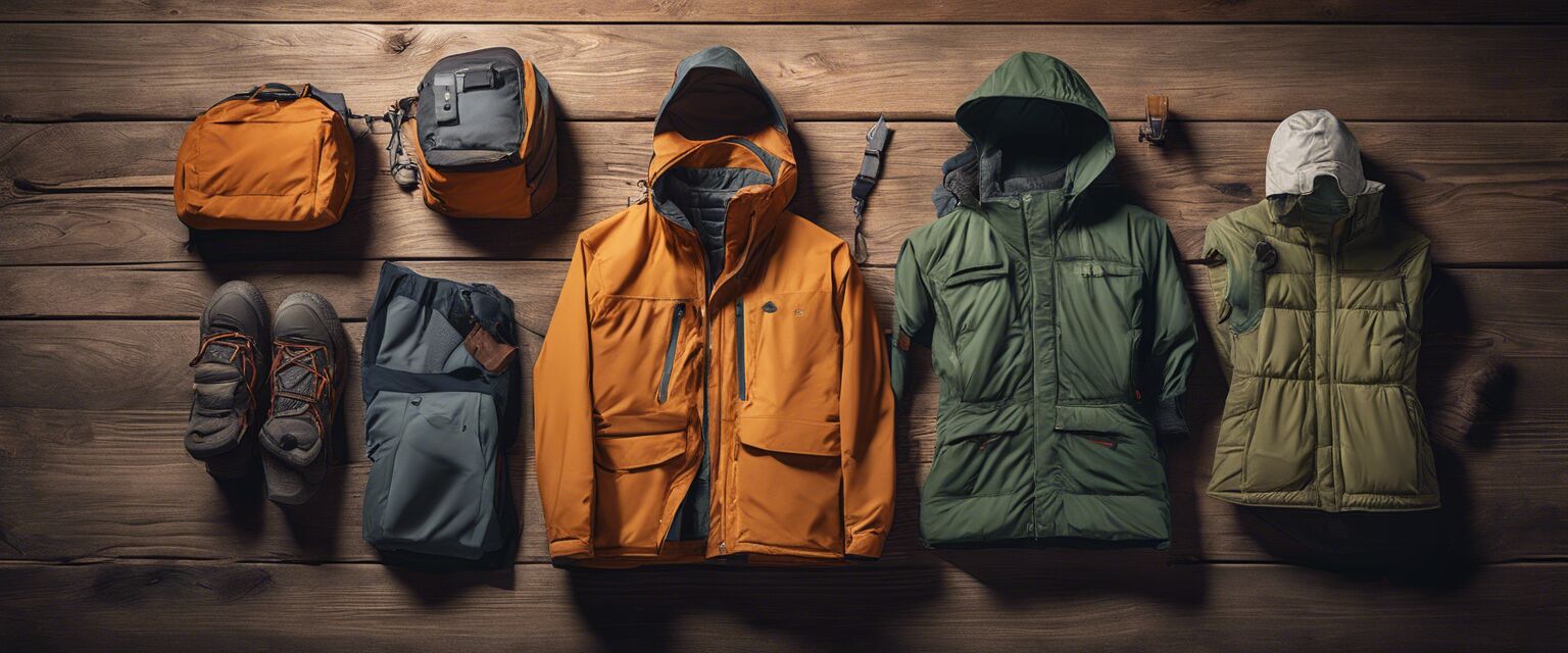 Layered camping clothing