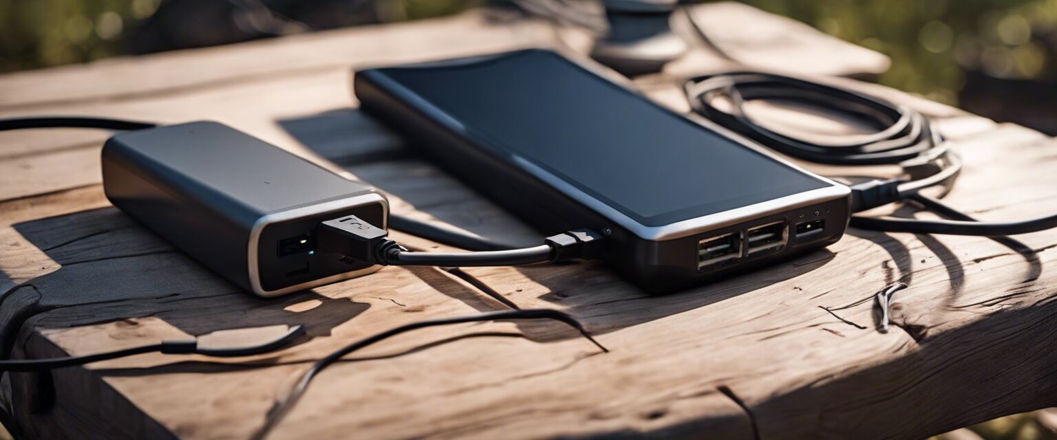 Portable charger for camping